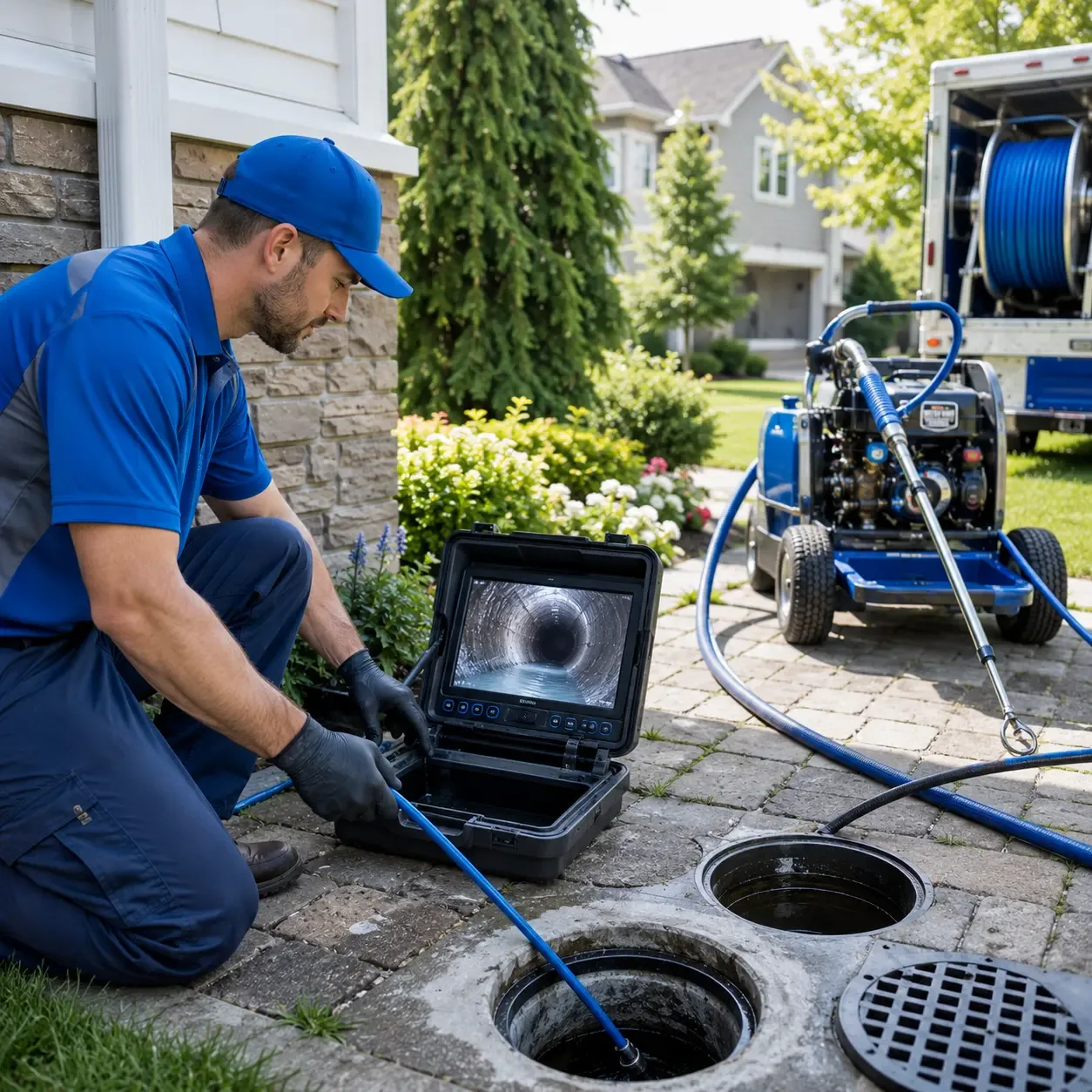 Outdoor drain cleaning professionals serving Mousie, KY
