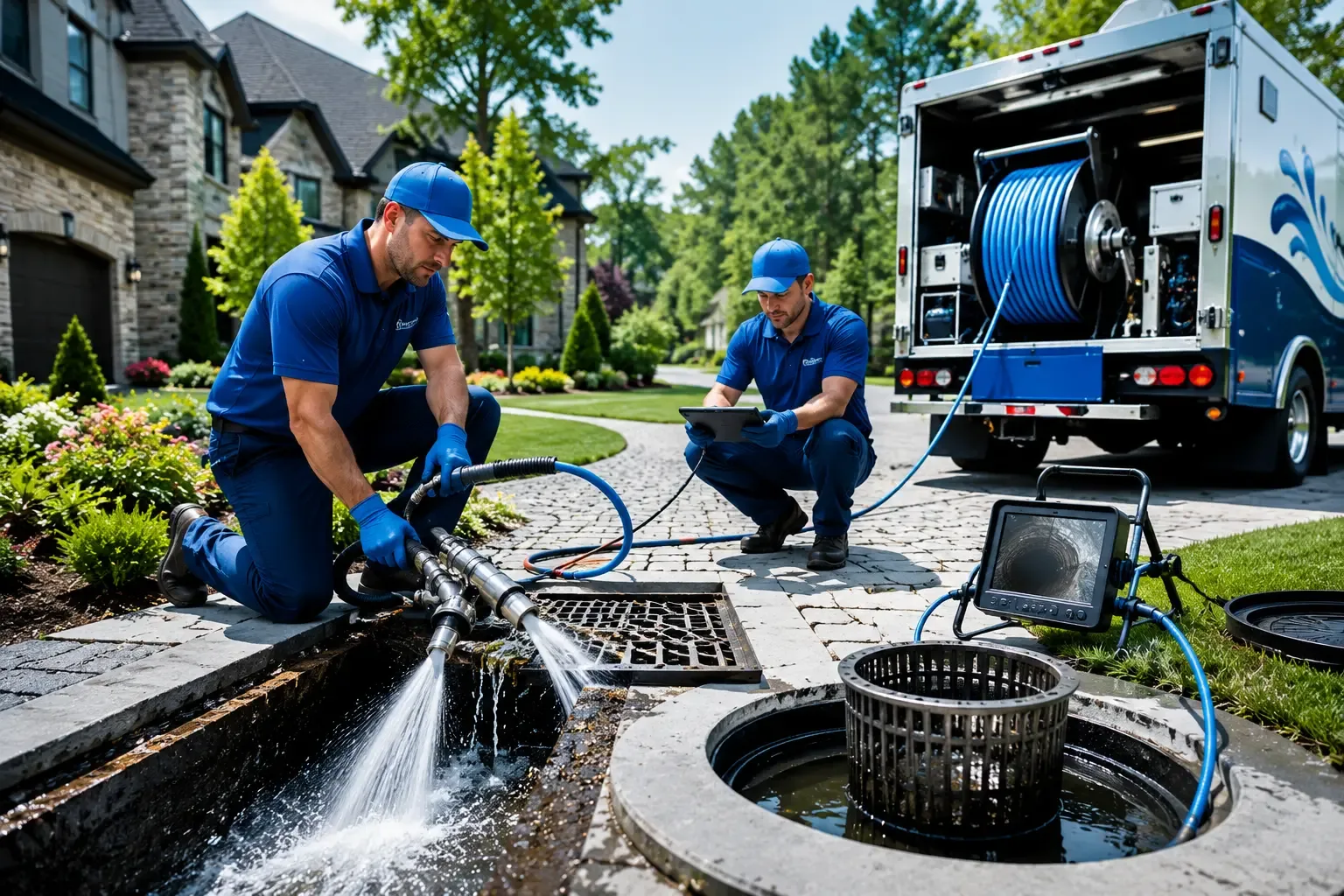 Local outdoor drain cleaning professionals in Mousie, KY